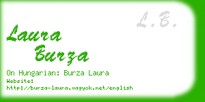 laura burza business card
